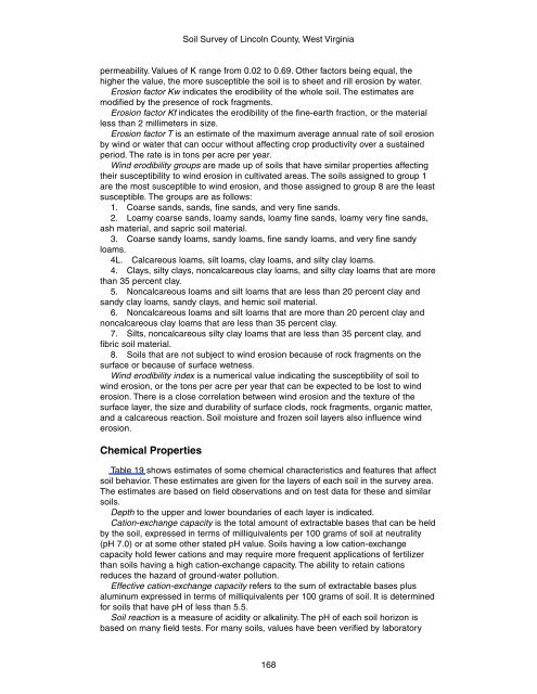 Soil Survey of Lincoln County, West Virginia - Soil Data Mart - US ...