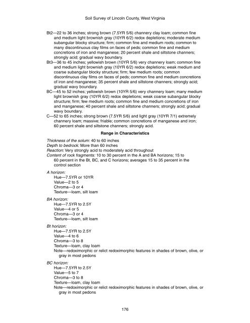 Soil Survey of Lincoln County, West Virginia - Soil Data Mart - US ...