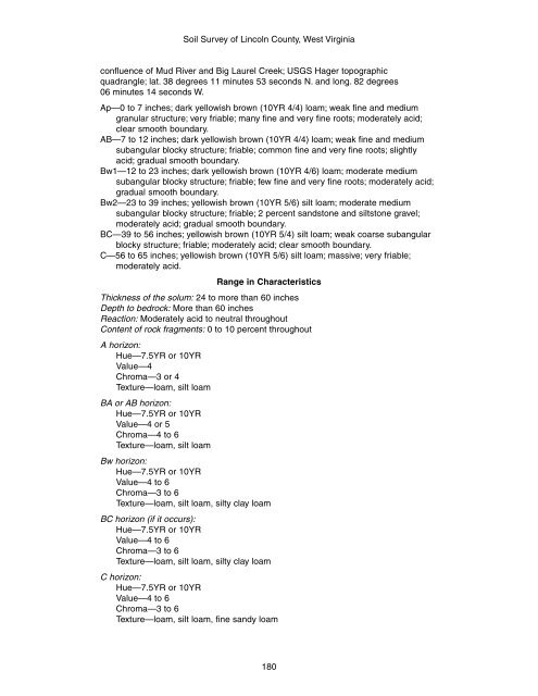 Soil Survey of Lincoln County, West Virginia - Soil Data Mart - US ...