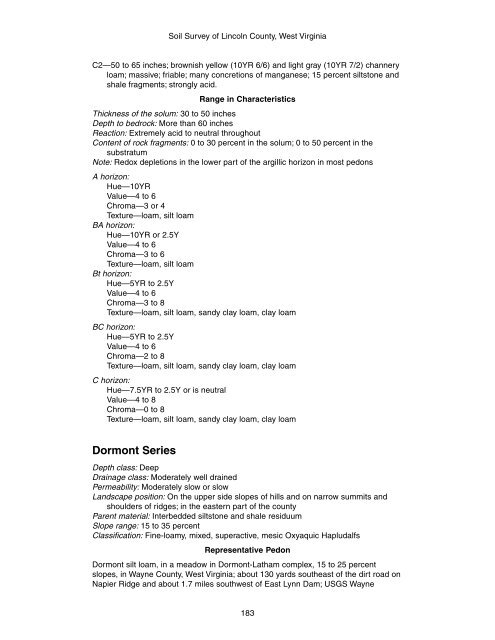 Soil Survey of Lincoln County, West Virginia - Soil Data Mart - US ...