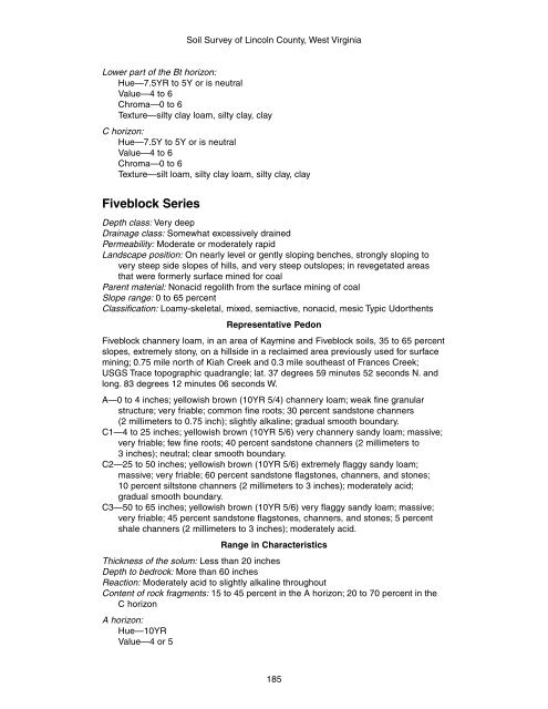 Soil Survey of Lincoln County, West Virginia - Soil Data Mart - US ...