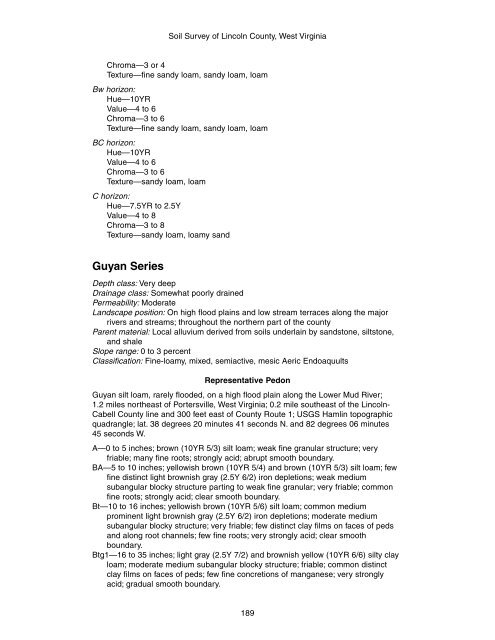 Soil Survey of Lincoln County, West Virginia - Soil Data Mart - US ...