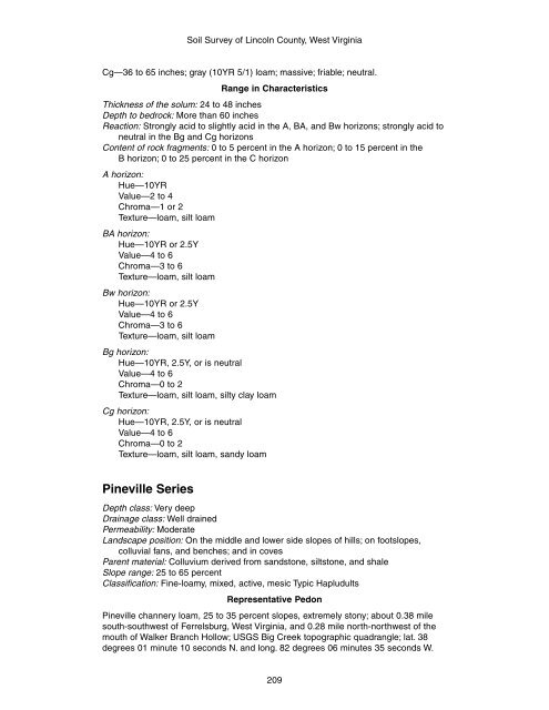 Soil Survey of Lincoln County, West Virginia - Soil Data Mart - US ...