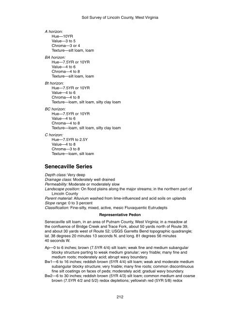 Soil Survey of Lincoln County, West Virginia - Soil Data Mart - US ...