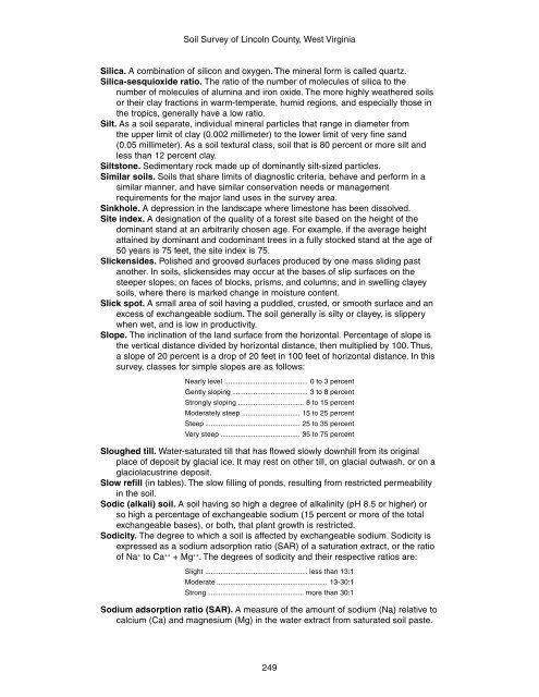 Soil Survey of Lincoln County, West Virginia - Soil Data Mart - US ...