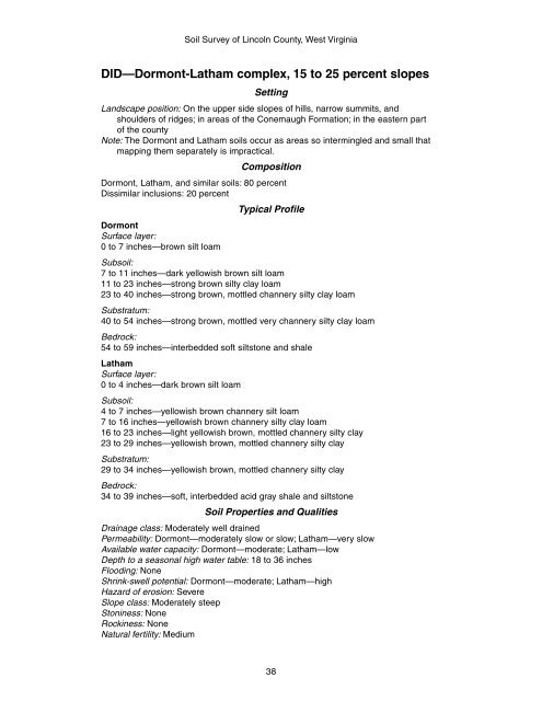 Soil Survey of Lincoln County, West Virginia - Soil Data Mart - US ...