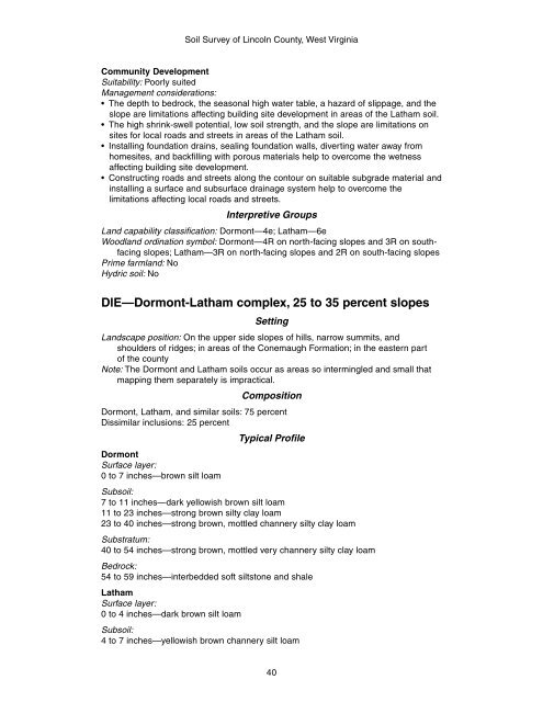 Soil Survey of Lincoln County, West Virginia - Soil Data Mart - US ...