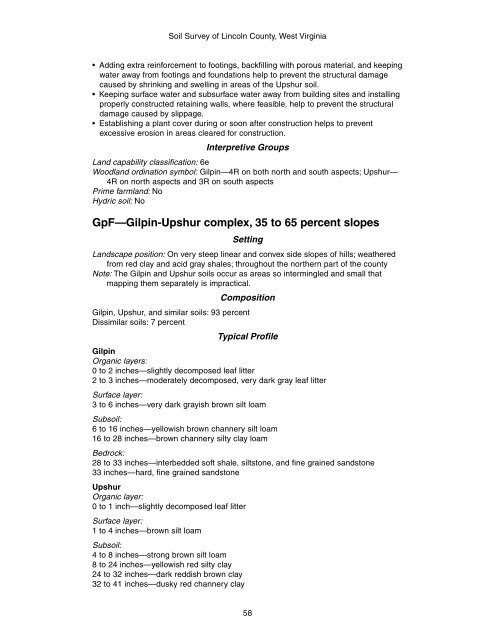 Soil Survey of Lincoln County, West Virginia - Soil Data Mart - US ...