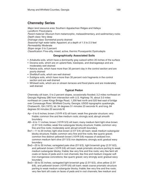 Soil Survey of Murray and Whitfield Counties, Georgia