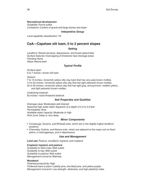 Soil Survey of Murray and Whitfield Counties, Georgia