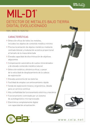 detector de metales bajo tierra digital evolucionado - CEIA S.p.A.