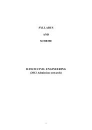 Syllabus B.Tech - Toc H Institute of Science and Technology