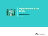 Digitization of Rare Books