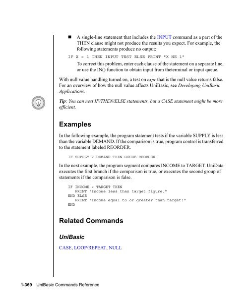 UniBasic Commands Reference - Rocket Software