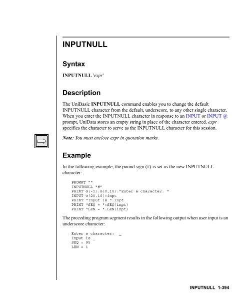 UniBasic Commands Reference - Rocket Software