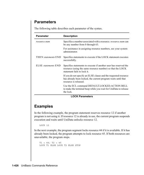 UniBasic Commands Reference - Rocket Software