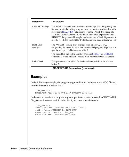 UniBasic Commands Reference - Rocket Software