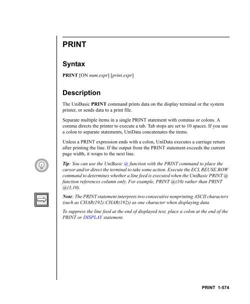 UniBasic Commands Reference - Rocket Software