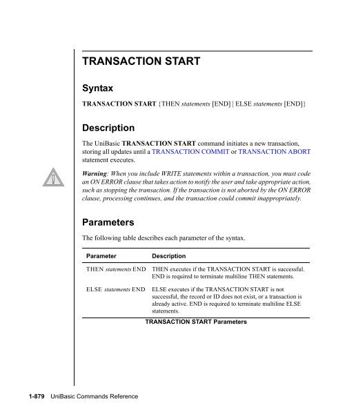 UniBasic Commands Reference - Rocket Software