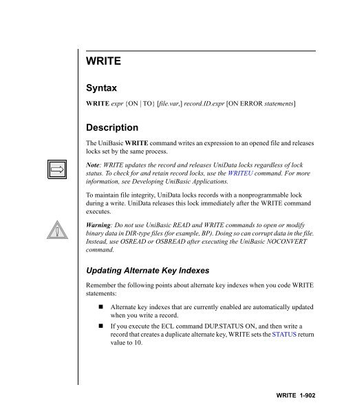 UniBasic Commands Reference - Rocket Software