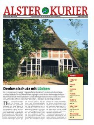 Denkmalschutz mit Lücken - Alster-Kurier