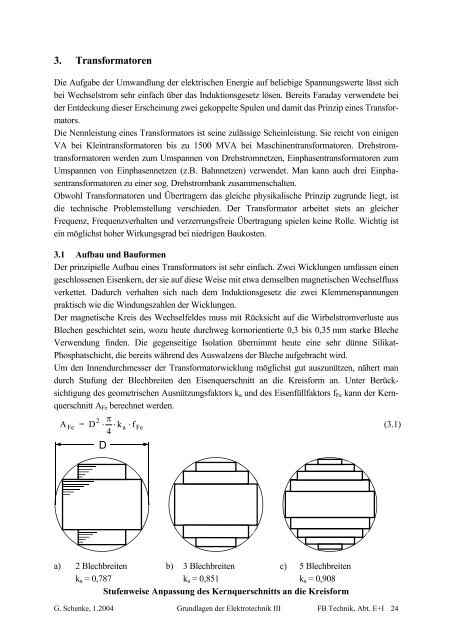 Hilfsblätter zu Grundlagen der Elektrotechnik III - FB E+I: Home