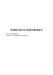 FORSCHUNGSMETHODEN