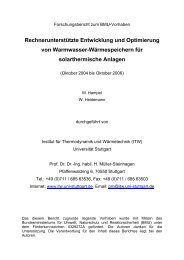 Abschlussbericht des BMU-Projektes - Institut für Thermodynamik ...