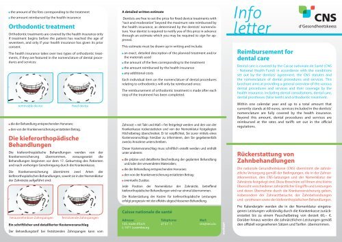 Dental treatment - CNS