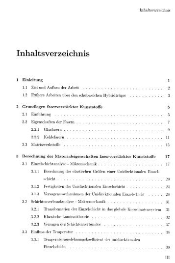 Page 1 Inhaltsverzeichnis Inhaltsverzeichnis 1 Einleitung 1 1.1 Ziel ...