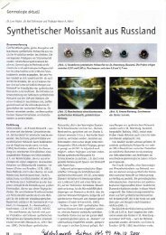 Page 1 / Gemmologie aktuell Dr. Lore Kiefert, Dr. Karl Schmetzer ...