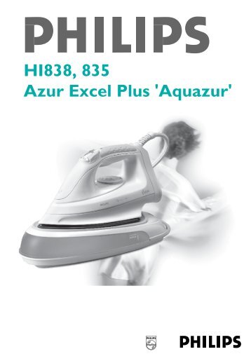 HI838, 835 Azur Excel Plus 'Aquazur' - Philips