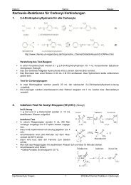 Nachweis-Reaktionen für Carbonyl-Verbindungen - kst-chemie.ch