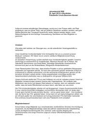 Jahresbericht 2009 der Präsidentin - ThurgauerFrauenArchiv