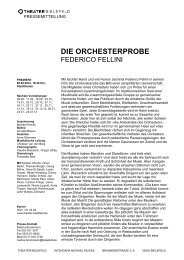 DIE ORCHESTERPROBE - Theater-Bielefeld