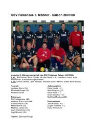 SSV Falkensee 3. Männer - Saison 2007/08