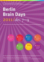 Programm and Abstract Booklet (pdf) - Neuroscience Berlin