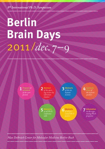 Programm and Abstract Booklet (pdf) - Neuroscience Berlin