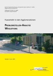 Problemstellen-Analyse, Wegleitung (2010) - Fussverkehr Schweiz