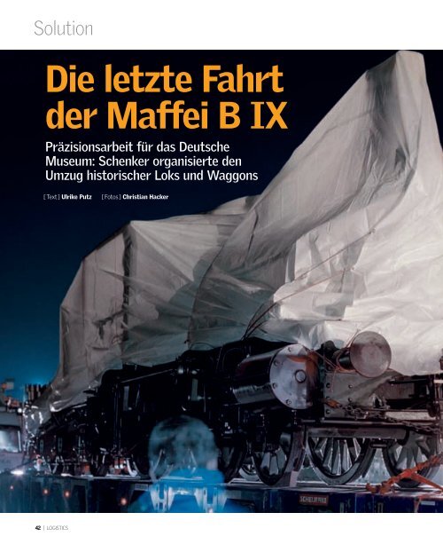 Die letzte Fahrt der Maffei B IX - Deutsche Bahn AG