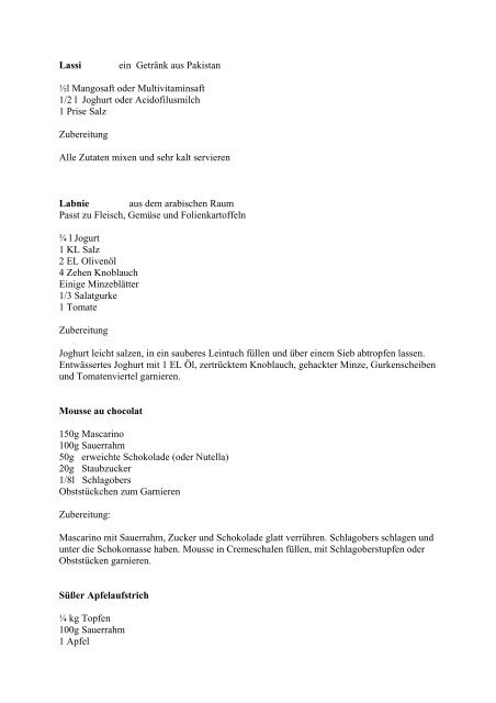 3) Rezepte aus aller Welt (PDF, 16 KB) - SOS Kinderdorf