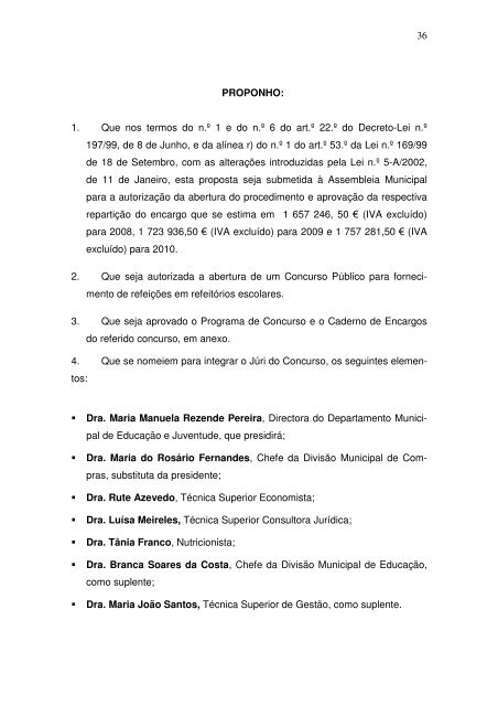 Acta da Reunião de Câmara de 11 de - Câmara Municipal do Porto