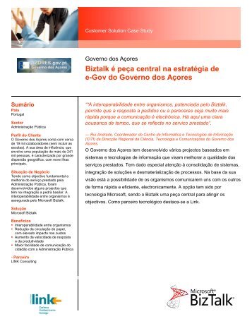 Biztalk é peça central na estratégia de e-Gov do Governo dos Açores