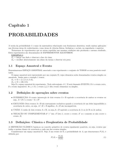 Probabilidade – Quais são as probabilidades?