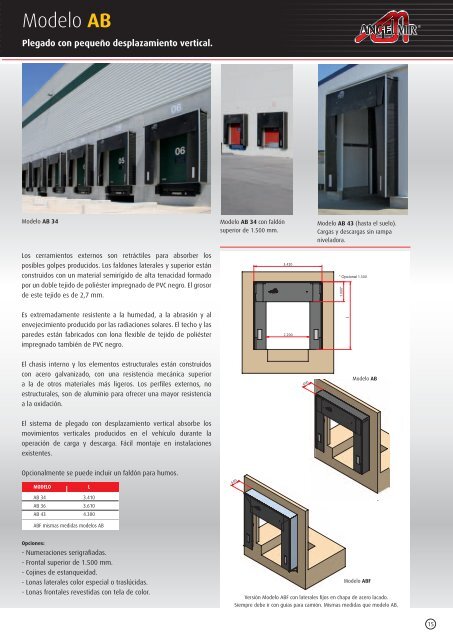 Puntos de carga Sistemas de seguridad Mesas elevadoras