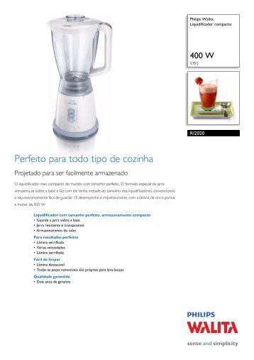 RI2020/70 Philips Liquidificador compacto