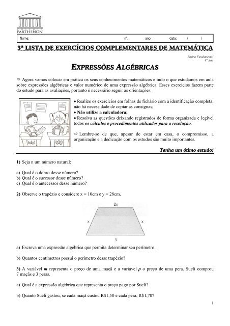 2 Prova de Matemática 4º Ano Suely