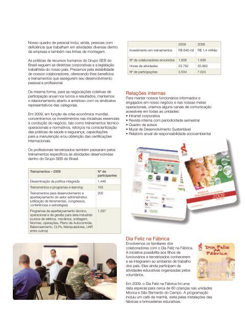 Relatório de Responsabilidade Socioambiental 2010 - Arno