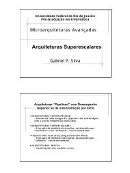 Arquiteturas Superescalares