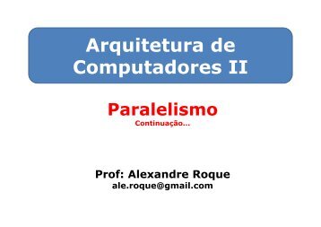 AULA 03 – Paralelismo - URI